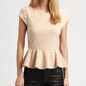 Alice and Olivia Peplum Top